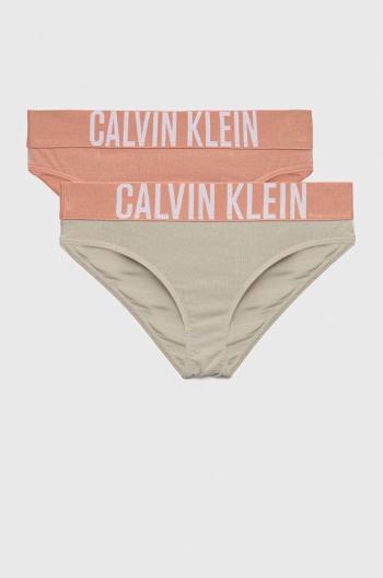 Dětské kalhotky Calvin Klein Underwear 2-pack zelená barva