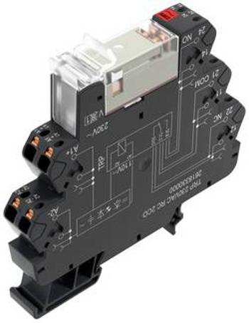 Vazební relé Weidmüller TRP 230VAC RC 2CO, 230 V/AC, 8 A, 2 přepínací kontakty, 10 ks