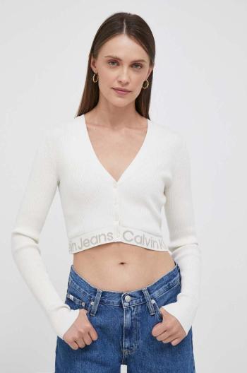 Kardigan Calvin Klein Jeans dámský, béžová barva, lehký