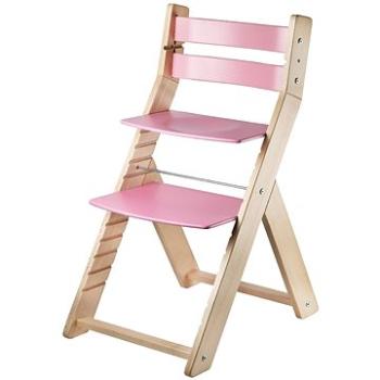 Rostoucí židle Wood Partner Sandy Barva: lak/růžová (8592927752633)