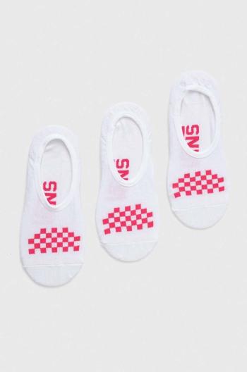 Ponožky Vans 3-pack dámské, bílá barva