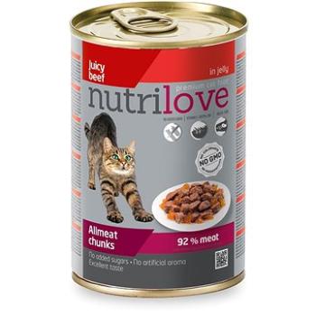 Nutrilove hovězí v želé 400 g (8595606402560)