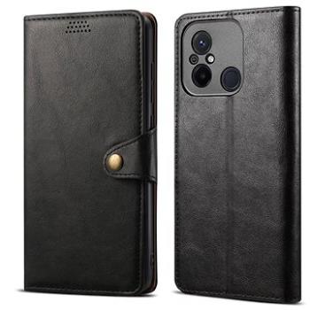 Lenuo Leather flipové pouzdro pro Xiaomi Redmi 12C, černá (348434)