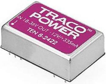 DC/DC měnič TracoPower TEN 8-1223, vstup 9 - 18 V/DC, výstup ±15 V/DC, ±265 mA, 8 W