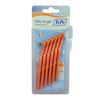 TePe Mezizubní kartáčky Angle 6 ks 0,45mm oranžový