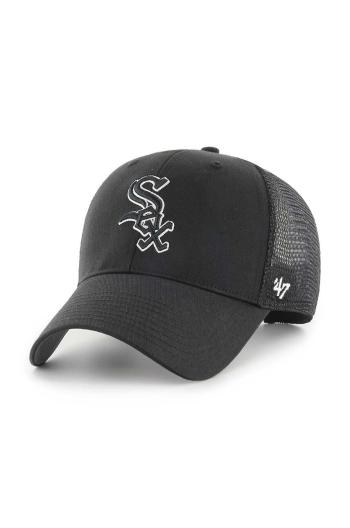 Kšiltovka 47 brand MLB Chicago White Sox černá barva, s aplikací, B-BRANS06CTP-BKC