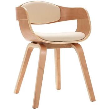 Jídelní židle 4 ks ohýbané dřevo a umělá kůže (3054816)