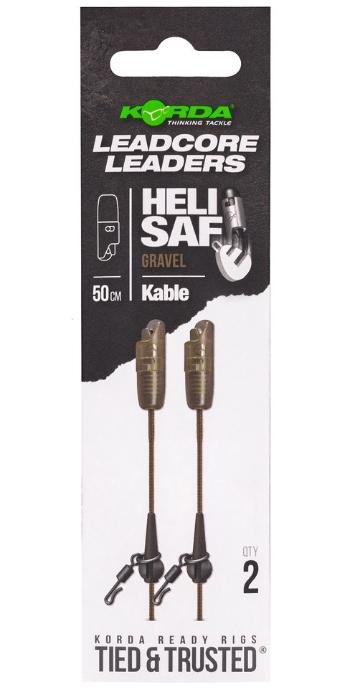 Korda návazec kable leadcore leader heli safe 50 cm - gravel