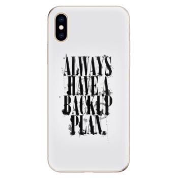 Odolné silikonové pouzdro iSaprio - Backup Plan - iPhone XS