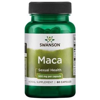 Swanson Maca Extrakt (řeřicha peruánská), 500 mg, 60 rostlinných kapslí (87614080116)