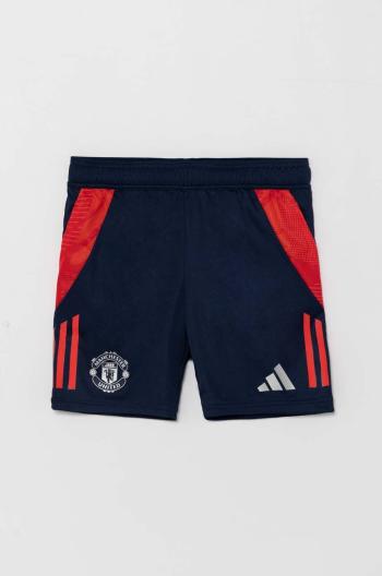 Dětské kraťasy adidas Performance MUFC TR SHO tmavomodrá barva, vzorované, nastavitelný pas, IT2020