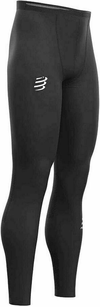 Compressport Run Under Control Full Tights Black T4 Běžecké kalhoty / legíny