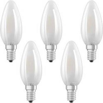 LED žárovka OSRAM 4058075090682 230 V, E14, 4 W = 40 W, teplá bílá, A++ (A++ - E), tvar svíčky, vlákno, 5 ks