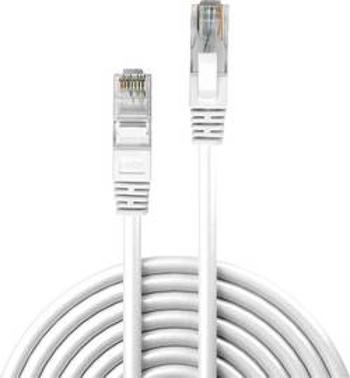 Síťový kabel RJ45 LINDY 48100, CAT 6, U/UTP, 30.00 m, bílá