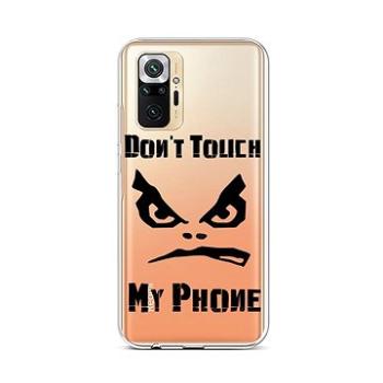 TopQ Xiaomi Redmi Note 10 Pro silikon Don't Touch průhledný 59526 (Sun-59526)