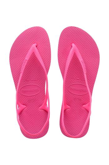 Sandály Havaianas dámské, růžová barva