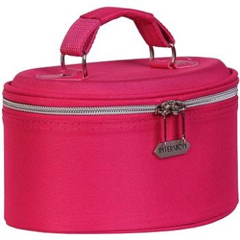 INTERVION Kosmetická taška s popruhem růžová (5902704004283)