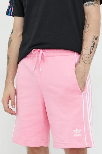 Bavlněné šortky adidas Originals pánské, růžová barva