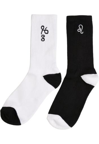 Mr. Tee Zodiac Socks 2-Pack black/white leo - 47–50