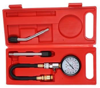 Sada pro testování komprese benzínových motorů MECHANIC ENGINE TESTER 4, 0-20bar, 4ks SIXTOL