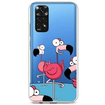 TopQ Kryt Xiaomi Redmi Note 11 silikon Cartoon Flamingos 71907 (Sun-71907)