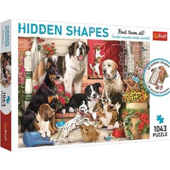 Trefl Puzzle Hidden Shapes: Psí zábava 1043 dílků (10675)