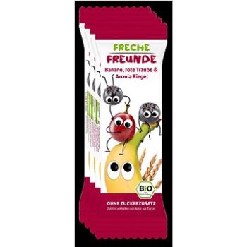 Freche Freunde BIO Ovocná tyčinka - Banán, hroznové víno a černý jeřáb 4× 23 g (4260249144316)
