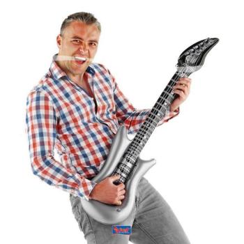 Nafukovací kytara stříbrná 100 cm - Folat
