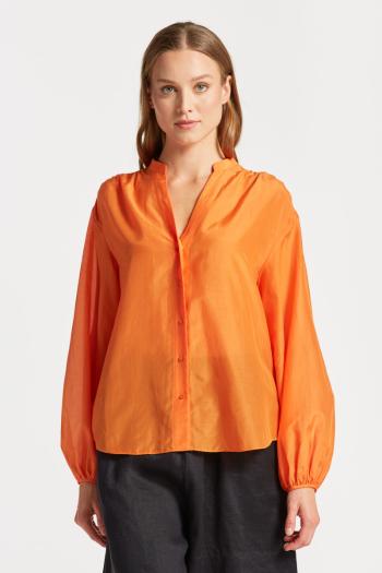 KOŠILE GANT REL COTTON SILK BLOUSE oranžová 42