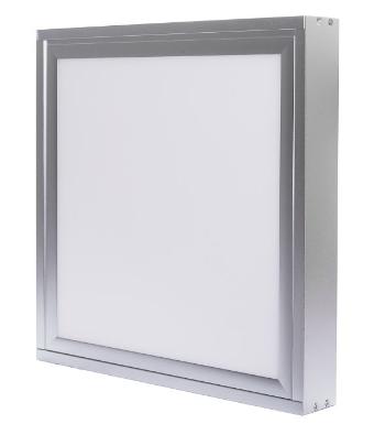 LED Solution Stříbrný přisazený LED panel s rámečkem 300 x 300mm 18W Premium Barva světla: Teplá bílá