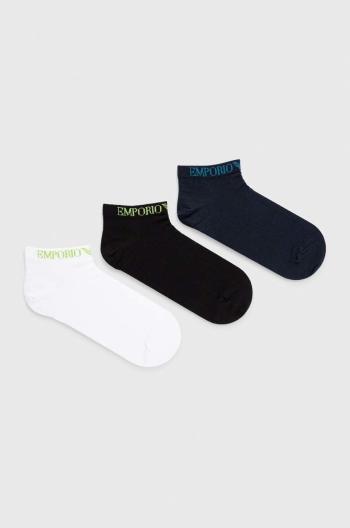 Ponožky Emporio Armani Underwear 3-pack pánské, bílá barva