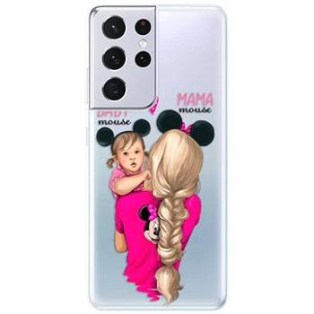 iSaprio Mama Mouse Blond and Girl pro Samsung Galaxy S21 Ultra (mmblogirl-TPU3-S21u)