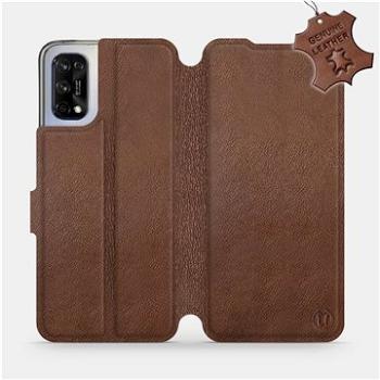 Flip pouzdro na mobil Realme 7 5G - Hnědé - kožené -  Brown Leather (5903516611782)