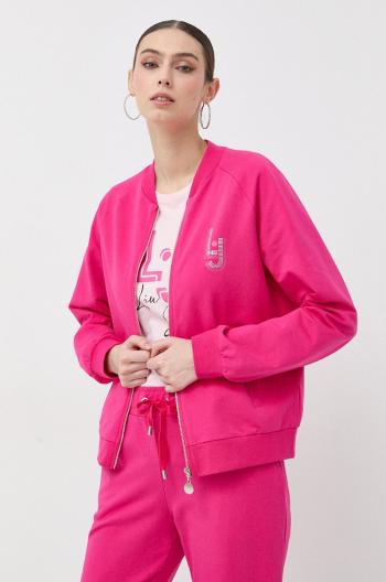 Mikina Liu Jo dámská, růžová barva, s aplikací