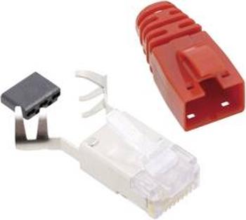 Konektor RJ45 Cat6 BEL Stewart SS-39200-012-K-RD (SS39RTE), zástrčka rovná, červená