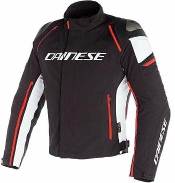 Dainese Racing 3 D-Dry Black/White/Fluo Red 44 Textilní bunda