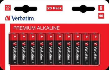 VERBATIM  AA  Alkalická Baterie 20 Pack / LR6