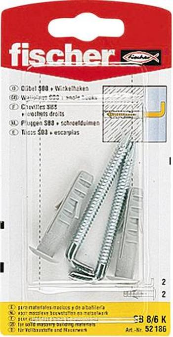 Rozpěrná hmoždinka Fischer SB 8/6 K 52186, Vnější délka 40 mm, Vnější Ø 8 mm, 2 ks