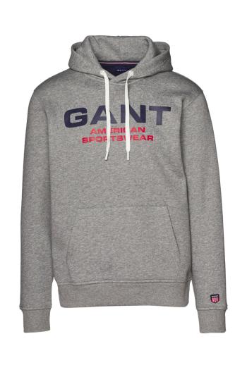 MIKINA GANT D2. GANT RETRO SHIELD SWEAT HOODIE šedá L