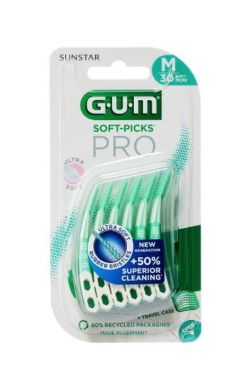 GUM Soft-Picks PRO MEDIUM masážní mezizubní kartáčky, 30 ks