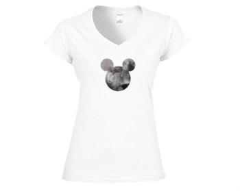 Dámské tričko V-výstřih Mickey Mouse
