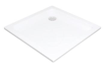 RAVAK Kaskada Sprchová vanička Angela PU, 905x905 mm, AntiBac, bílá A007701120