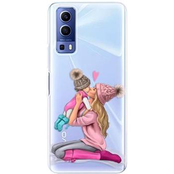 iSaprio Kissing Mom - Blond and Girl pro Vivo Y52 5G (kmblogirl-TPU3-vY52-5G)