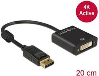 DisplayPort / DVI kabel Delock [1x zástrčka DisplayPort - 1x DVI zásuvka 24+5pólová] černá 20.00 cm