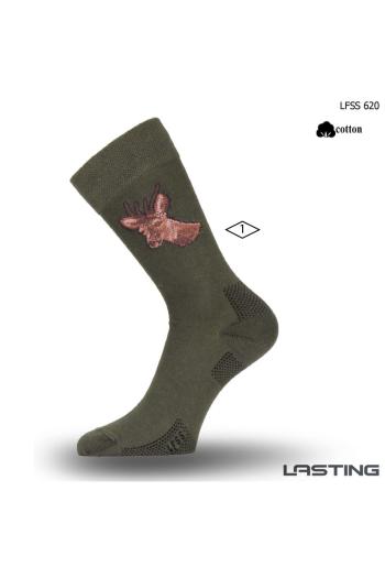 Lasting Ponožka LFSS 620 zelená Velikost: (46-49) XL ponožky