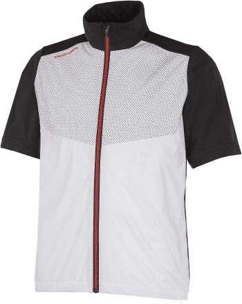 Galvin Green Livingston Windproof And Water Repellent Short Sleeve White/Black/Red XL Nepromokavá bunda