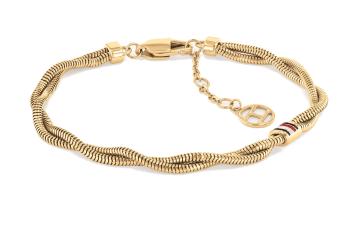 Tommy Hilfiger Dvojitý kroucený náramek z pozlacené oceli Braided Metal 2780689