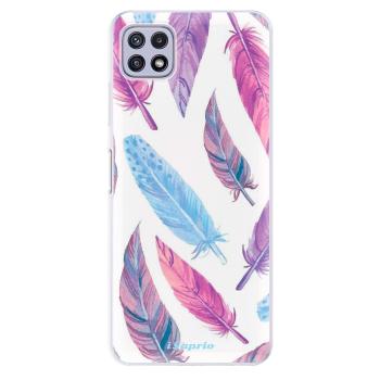 Odolné silikonové pouzdro iSaprio - Feather Pattern 10 - Samsung Galaxy A22 5G