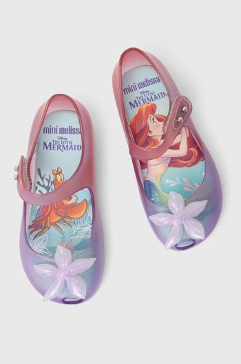 Dětské balerínky Melissa ULTRAGIRL LITTLE, x Disney fialová barva