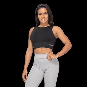 Sportovní Top Rib Seamless Black Melange M - Better Bodies